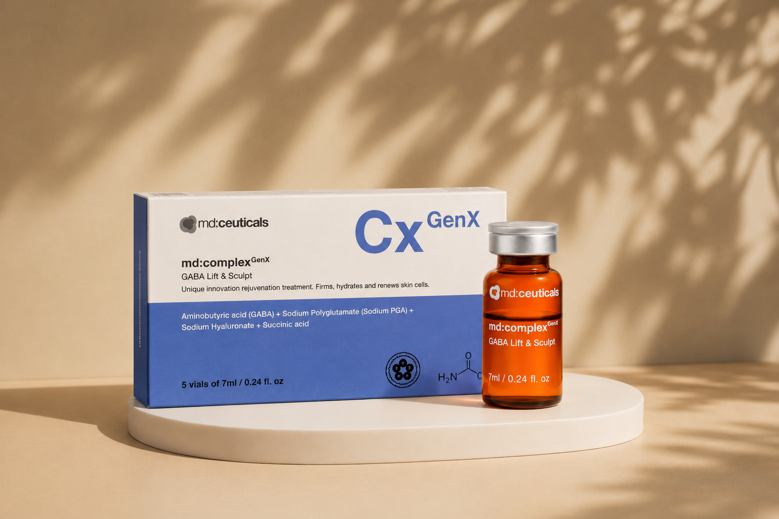 serum lifting kontur wajah garis ekspresi md:complex genx gaba lift sculpt