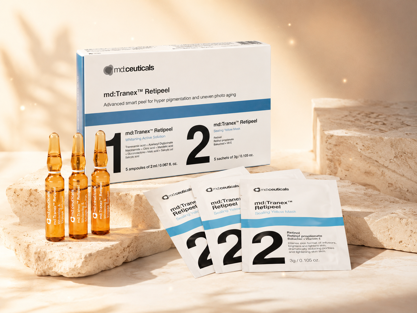 peeling tranexamic retinol hiperpigmentasi anti aging md:tranex retipeel